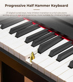 Vangoa Kids Piano Keyboard, 37 Keys Digital Piano for Kids, Music Educational Instrument Toy, Wood Piano for Girls and Boys,Classic Black