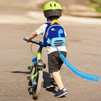 Accmor Toddler Leash Backpack with Anti Lost Wrist Link, Cute Dinosaur Bag with Removable Little Pouch Children Safety Walking Harness, Kids Travel Essential Mini Back Pack with Tether for Baby Boys