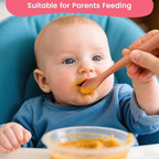 HANSGO 8-Piece Silicone Baby Spoons, First Stage Infant Self Feeding Spoons, Soft-Tip Gentle on Gums, Baby Utensils, Infant Training Spoon, Dishwasher Safe & Boil-proof