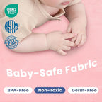 Baby Play Mat for Floor,1.3" Thick Memory Foam Tummy Time Mat for Toddlers,Infants,Kids,Soft Coral Velvet,Extra Large Non Slip for Crawling,Yoga,Tatami Style for Living Room(Pink)