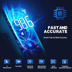 Thermometer for Adults and Kids, Digital Forehead Thermometer with Fever Alarm, Silent Mode & 35-Set Memory, Object 2 in 1 Mode