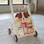 Wooden Baby Walker, Baby Push Walker, Activity Walker, for Babies 12 Months Learning to Walk, Montessori Walker Toy, Activity Center, Wooden Baby Toys