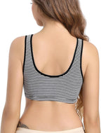 SUIEK 4 Pack Nursing Sleep Bra Maternity Bralette Cotton Breastfeeding Bras