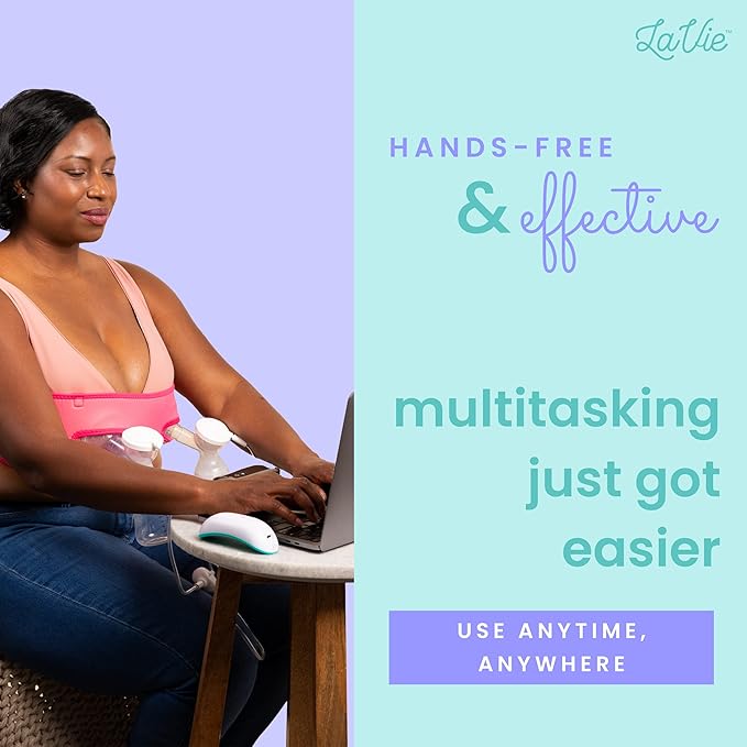 LaVie™ Lactation Massager with Warming for Breastfeeding | Breast Massager with Heat and Vibration for Clogged Ducts, Improved Milk Flow, and Engorged Breast Relief | Increase Milk Supply