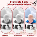 URMYWO Spiral Car Seat Toys for Babies 0-6 Months, Black and White Baby Toys, High Contrast Baby Toys for Newborn, Hanging Toy Fits Stroller, Shower Gift for Boys Girls