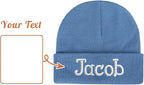 Custom Beanie Hats for Baby Girls Boys - Personalized Embroidered Beanies with Name for Infants Toddlers Adults