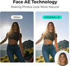 X1 Drone with Camera, Self-Flying Camera Drone with Follow Me Mode, Foldable Mini Drone with HDR Video Capture, Palm Takeoff, Intelligent Flight Paths, Hands-Free Control Black (Combo Plus)