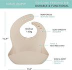 Loulou Lollipop Soft, Waterproof Silicone Feeding Bib