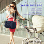 Diaper Bag Tote: Mommy Bag, Baby Bag for Boy and Girl, Mom Hospital Bag, Twins or 2 Kids Diapers Bag