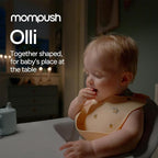 Mompush Olli 7-in-1 Convertible High Chair for Babies and Toddlers – Adjustable Height & Footrest, Dishwasher-Safe Tray, Compact Foldable Design for Easy Storage & Travel, Lightweight Yet Durable