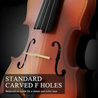 1/8 Beginner Violin Kit, Complete Violin Set with Case, Bow, Rosin, Natural Finish