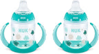 NUK Learner Cup, 5 Oz, 2-Pack, Clouds & Stars – BPA Free, Spill Proof Sippy Cup