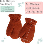 Zsedrut Baby Boys Winter Glove Warm Toddler Infant Girls Mittens Fleece Lined Gloves 1-7 Years