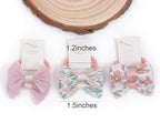 Boutique Baby Bow Hair Accessories - 20 Pcs 1.2 Inch Elastics Ponytail Holders with Bows for Toddlers and Little Girls (Set-A)