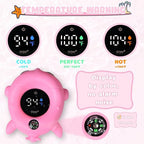 TKY Baby Bath Thermometer with Floating Toys - Digital Water & Room Temperature Monitor, Rechargeable Thermometer with Alerts for Newborn Bath Essentials, Infant Safety