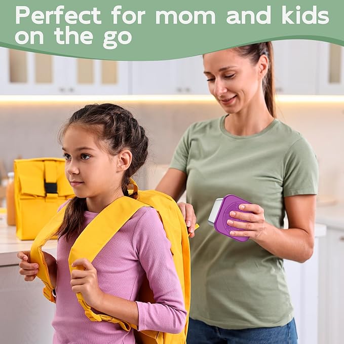 6-Pack 6oz Stainless Steel Snack Containers for Kids, Leak-Proof Metal Toddler Food Storage Containers with Silicone Lids & 64 Writable Labels, Stackable Lunch Box for School, Office, Picnic, Home