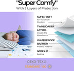 Hygge Sheets® Potty Training Pee Pads for Kids, Toddlers - 100% Waterproof, Non Slip Bed Wetting Pad for Full Size Beds - Washable, Reusable Mattress & Sheet Protector - Space