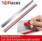 Stainless Steel Corner Guards 10 PCS Wall Corner Protector, 1 x 1 x 48 Inch Metal Corner Protectors for Walls, Silver