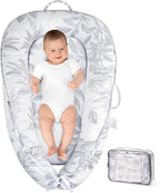 HKAI Baby Lounger – Soft Cotton Infant Floor Seat for Newborn to 24 Months, Portable Baby Essentials for Boys & Girls, Travel-Friendly Baby Lounge Pillow