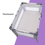 Baby Trend Lullaby Nursery Suite EZ-Fold Playard with Portable Rocking Lounger, Madrid Plaid