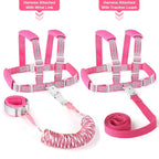 Accmor Toddler Harness Leash, Reflective Kid Harness with Anti Lost Wrist Link, Child Walking Harness Baby Leash Wristband Belt with Key Lock Design for Boys Girls to Outdoor Travel