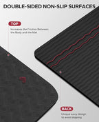 HAPBEAR Extra Large Yoga Mat - 72"x48"/78"x54", 1/4" & 1/3" Thick, Non-Slip, Durable, Eco-Friendly, Wide Exercise Mat for Home Workouts, Yoga, Pilates, Stretching, Meditation (Barefoot Exercise)