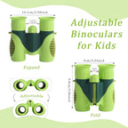 Scotamalone Binoculars for Kids Shockproof Toys Gifts for Age 3-12 Years Old Boys Girls Bird Watching Outside Play Hiking Camping Educational Learning