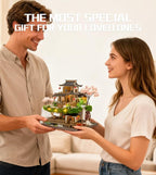 Spilay DIY Miniature Dollhouse Miniature House Kit,DIY Kit Mini Modern Villa Model with Music Box,1:24 Scale Creative Doll House Best Christmas Birthday Gift(Fairyland)