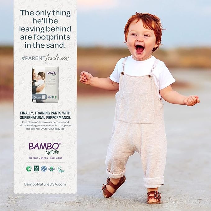 Bambo Nature Hypoallergenic Training Pants, Premium Eco-Labeled Training Pants, Totally Chlorine-Free, Skin Friendly - Size 6 (190 Count)