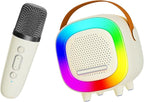 Mini Karaoke Machine Speaker for Kids Adults, Portable Bluetooth with 2 Wireless Microphones, Children's Day Birthday Gift Ideas for Toys for Teens Boys and Girls Aged 4, 5, 6, 7, 8, 9, 10, 11, 12+