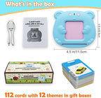 MAYAPHILOS Italian and English Talking Flash Cards, Pocket Speech for Learn Italian, Italian Language Learning Audible Talking Flashcards Toddlers' Sensory Preschool Educational Birthday Gifts