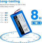 Replacement for Infant Optics DXR-8 Pro Battery Sp 554478 3.85V 2800mAh Lithium Ion Battery (Not Compatible with DXR-8 Baby Monitor)