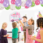 WERNNSAI Ice Cream Piñata -15.7'' x 12.2'' Ice Cream Truck Piñata with Stick and Blindfold Birthday Game for Kids Girls Summer Candy Theme Party Baby Shower School Activities Dessert Party Decorations