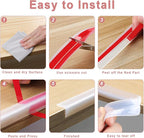 100% Silicone Corner Protectors,Corner Protector Baby Proofing,Soft Edge Protector,Furniture Corner Guard & Edge Safety Bumpers with Strong Adhesive for Furniture&Sharp Corners