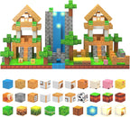 Magnetic Blocks - 138 PCS Building Blocks Set with 3 Light-Up Blocks, STEM Construction Cubes Toys for Kids 4-8, Toddler Sensory Stacking Toys, Christmas Birthday Gift for Boys and Girls Ages 3+