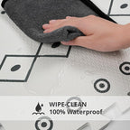 Baby Foam Play Mat, PIGLOG 72x48 Baby Crawling Mat, Floor Mats for Kids for Infants with Interlocking Tiles, Toddler Playmats for Indoor and Outdoor, Easy to Clean Playroom Mats, (Symbol+Bohemia)