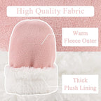 Zsedrut No Scratch Baby Mittens Toddler Infant Fleece Lined Gloves Winter Warm Mitten for Baby Boys Girls