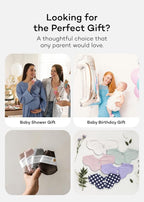 Konny Baby Bibs Set, 360 ° Rotate, Soft and Absorbent Bandana Drooling for Boys Girls baby Essentials