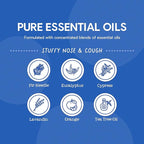 Oilogic Stuffy Nose & Cough Vapor Bath & Roll-On Essential Oil for Babies & Toddlers - Gentle Baby Bath Essentials Soothe & Comfort - Pediatrician-Tested & Safe for Babies