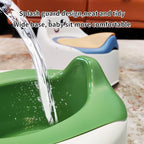 Potty Training Toilet Seat for Toddlers, Portable Travel Potty with Removable Bowl, Splash Guard, Frog Expression Sticker, Kids Potty for Boys Girls Ages 1-3 (Green)