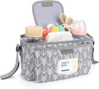 Accmor Universal Stroller Organizer with Insulated Cup Holder and Shoulder Strap, Stroller Bag Caddy Organizer Stroller Accessories for Uppababy, Baby Jogger, Nuna, Doona, Britax Strollers