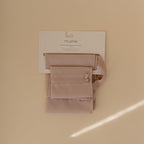 mushie Water Resistant Wet Bags | Large & Small Reusable Storage Bag for Baby Items and Travel | Zippered Pockets with Handle | Machine Washable, Set of 2 (Fog)