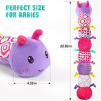 Baby Stuffed Animal Toys for 0-6 6-12 Months, Baby Musical Caterpillar Tummy Time Toys for Babies 3 6 9 12 18 Months, Newborn Infant Sensory Toys Gifts for 1 2 Year Old Boys Girls