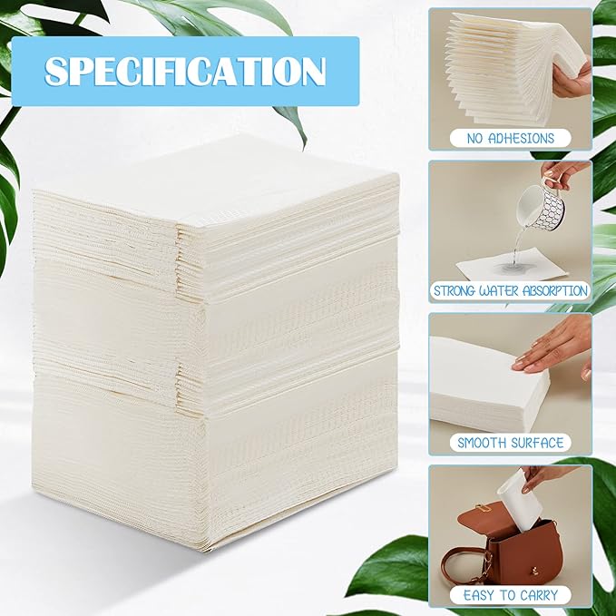 Mixweer 1000 Pcs Baby Disposable Changing Pads Quick Absorb Diaper Changing Table Pads Sanitary Liners Soft Waterproof for Baby Child Adult Pets Travel Change Stations (White)