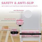 Booster Seat for Kitchen Chair with Adjustable Straps, Toddler Booster Seats for Dining Table Portable for Travel Camping Eating, Booster Cushion for Table for Baby Child Infant Kid Boy Girl