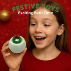 EvolutionUSA - Christmas Bath Bombs for Kids, Holiday Bath Bombs with Surprise Inside, Perfect Christmas Stocking Stuffers or Festive Holiday Bathombs Set, Natural & Hypoallergenic Bath Ball Set