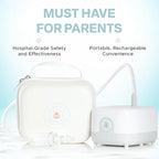 Hospital Grade Nasal Aspirator For Baby – Electric Nose Sucker for Baby & Toddler with 3-Level Suction, Portable & Rechargeable Mucus Removal for Breathing Relief, Cordless Booger Sucker & Snot Sucker