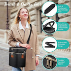 PIIOSER Breastmilk Cooler Bag with Ice Pack Fits 6 Baby Bottles Up to 9 Ounce, Insulated Baby Bottle Tote Bags, Double Layer Waterproof Leak-Proof with Shoulder Strap for Nursing &Working Mom