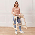 ECR4Kids ASATT High Chair, Toddler Chair, Antique White