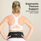 KeaBabies Maternity Belly Bands for Pregnant Women - Soft & Breathable Pregnancy Belly Support Band, Adjustable Maternity Belt for Back, Pelvic Support, Comfortable, Easy to Use (Midnight Black, 2XL)